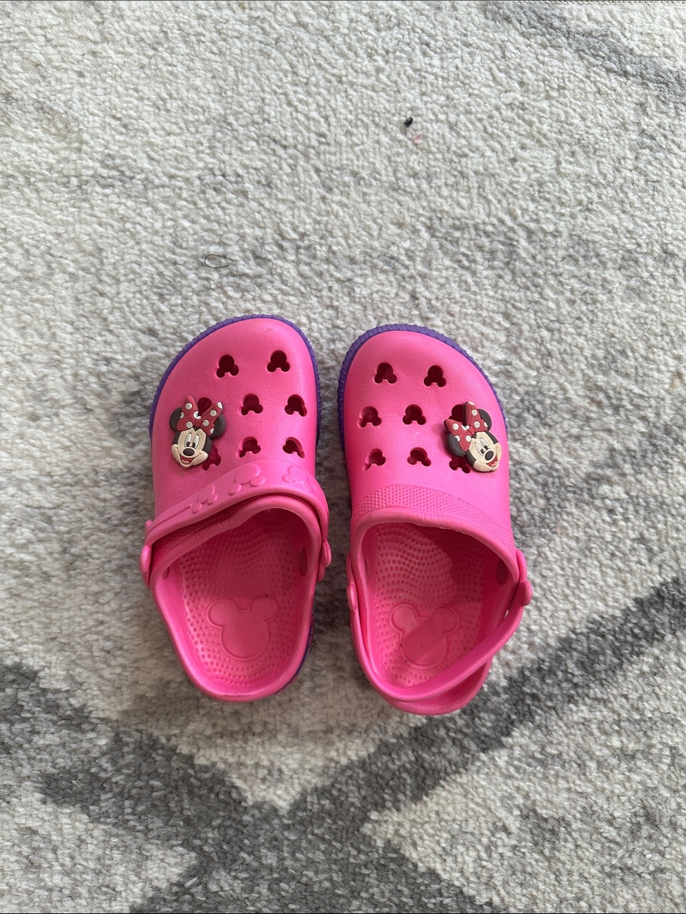 Disney Kids Pink Minnie Mouse Slip-On Clogs